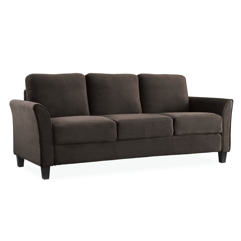 Celestia Microfiber / Microsuede 80.3" Flared Arms Sofa & Reviews